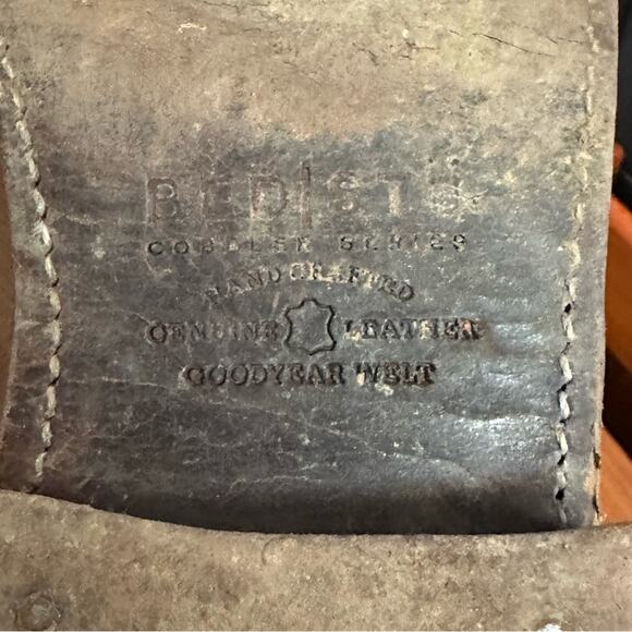 Bed Stu Men’s Distressed Leather Boots Size 11.5 Tan Lace Up - Picture 12 of 14